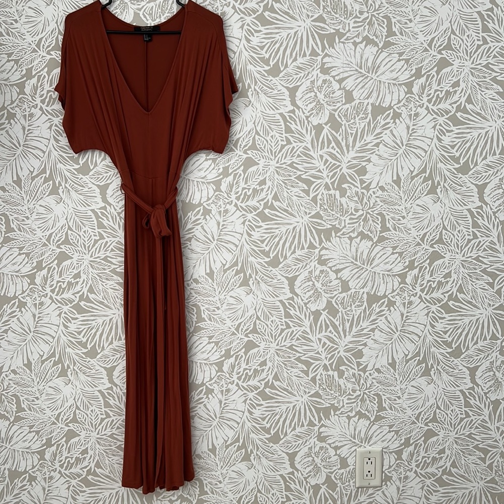 (Forever 21) Jumpsuit Rust/clay red